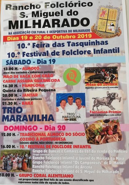 Ficheiro:FeiraTasquinhas-FestivalRanchoFol Milharado 2019.jpg